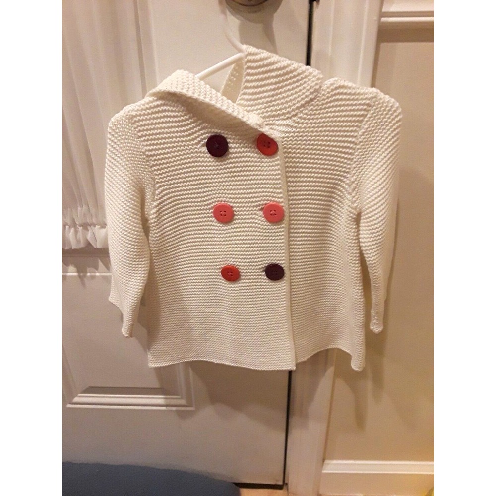 New First Impressions Play Baby Girls Size 6-9 Month/17-22 lb Hooded Sweater